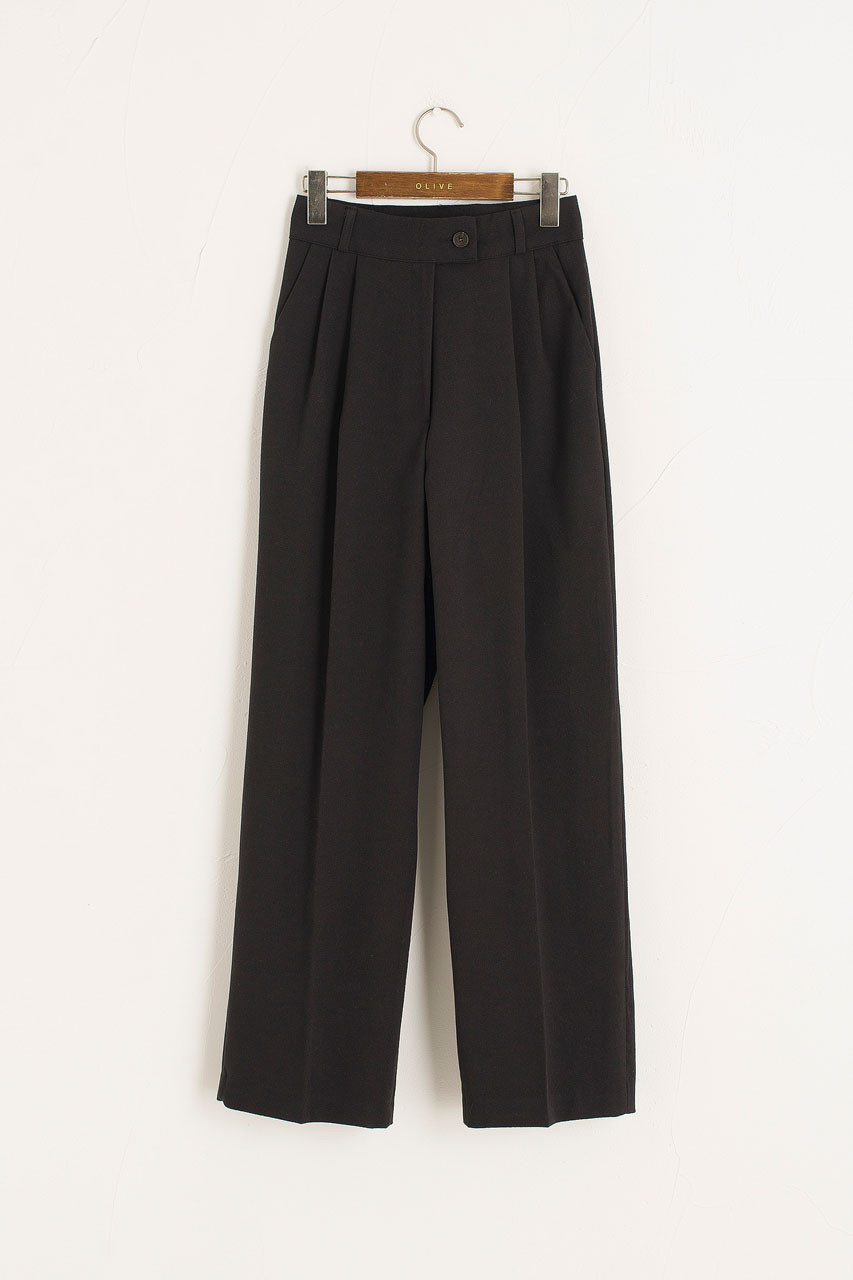 Tailored Twill Trousers, Black
