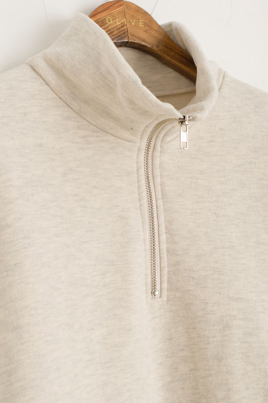 Half Zip Fleece, Oat