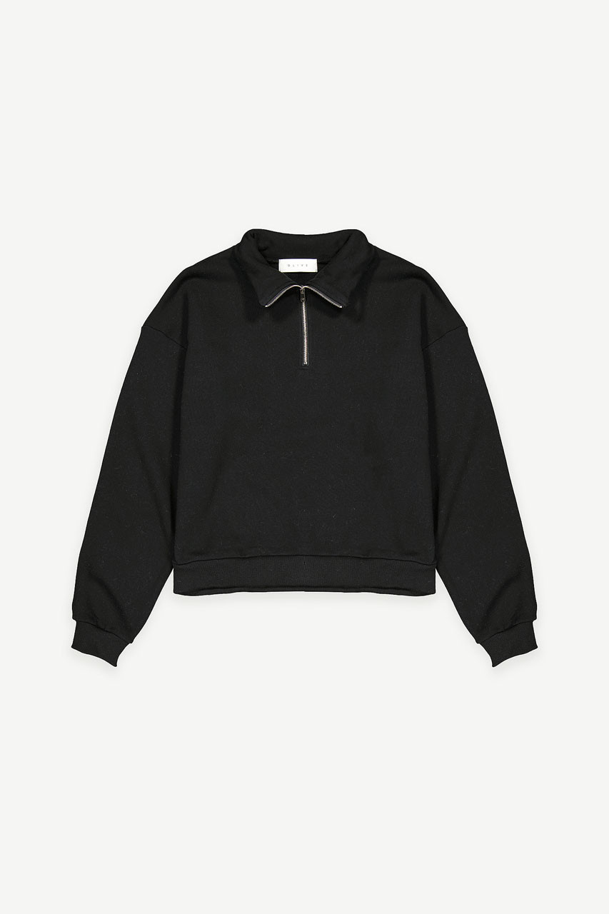 Half Zip Fleece, Black