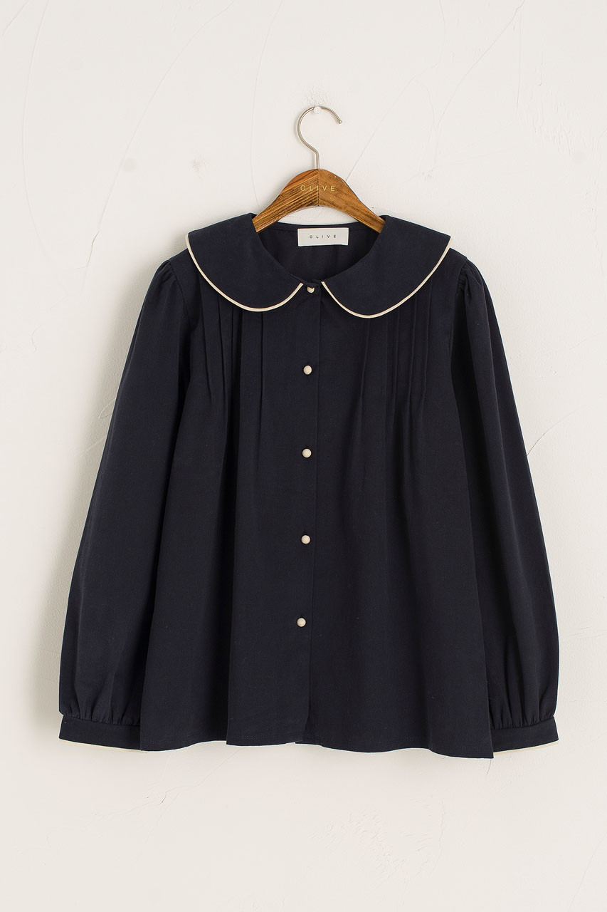 新品工具 keinarita ケイナリタ Round Collar Blouse 36 - トップス