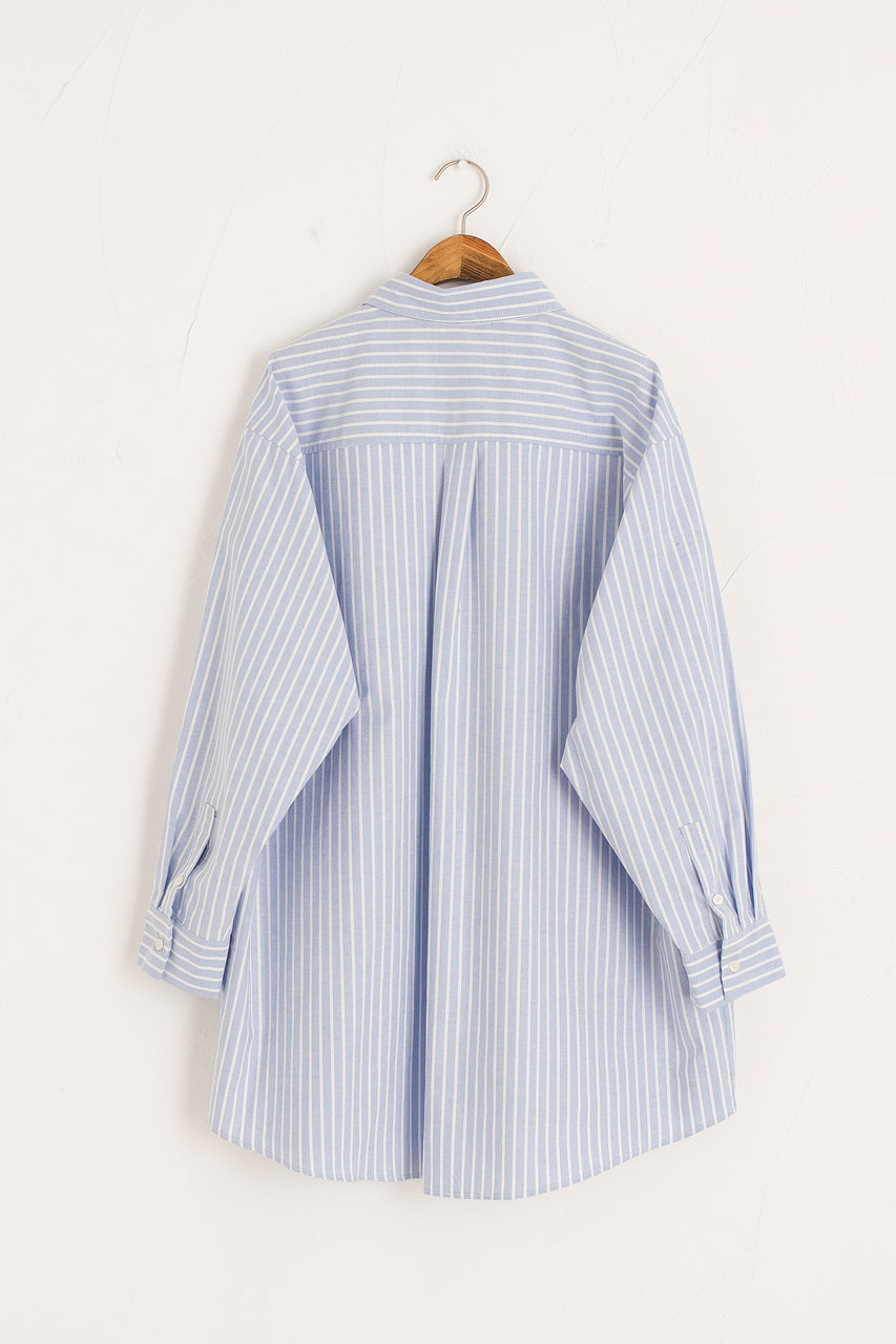 Yui Stripe Shirt Tunic, Blue