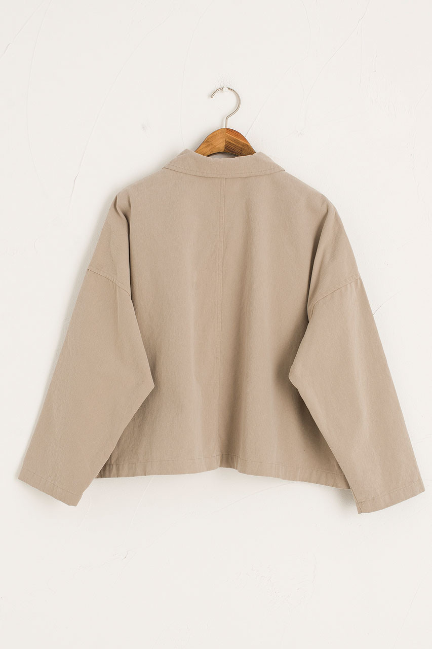 Cotton Workwear Jacket, Beige