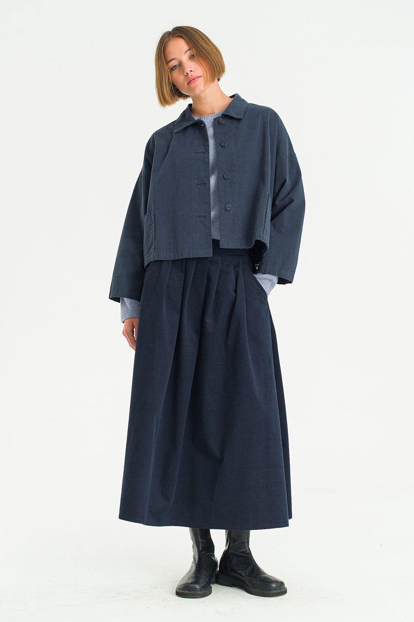 Cotton Workwear Jacket, Navy