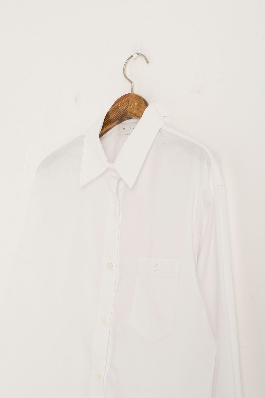 Akari One Pocket Shirt, Ivory