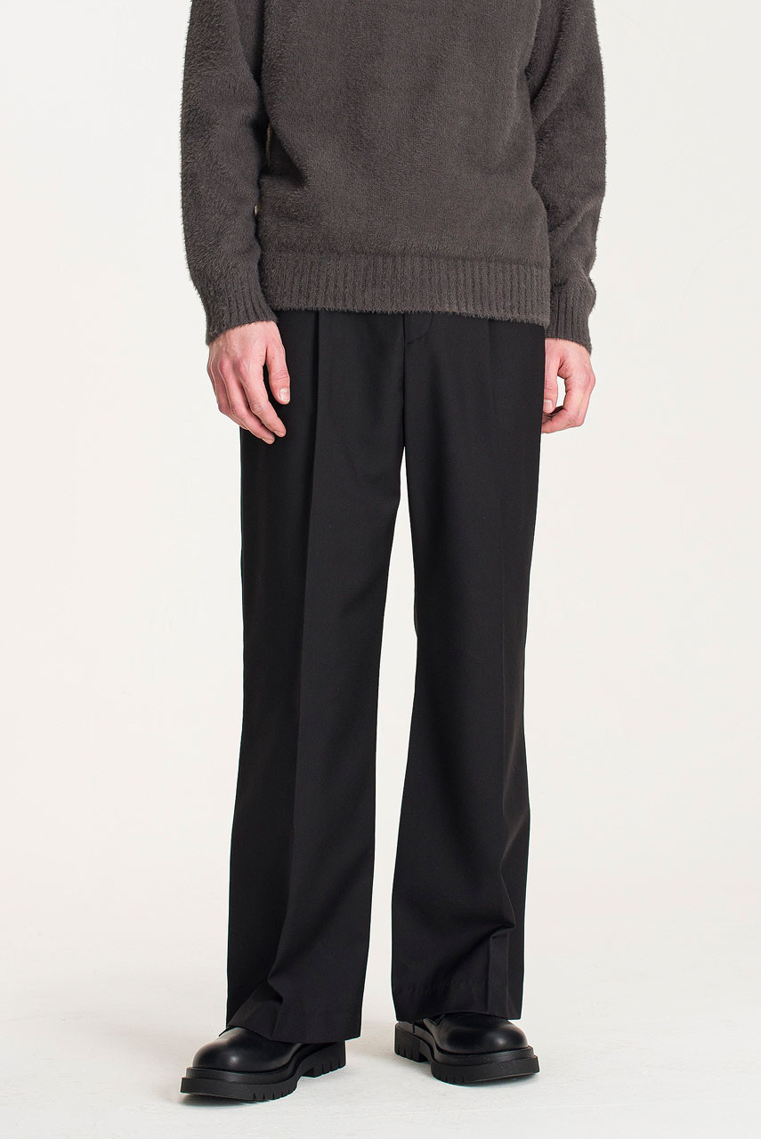 Menswear | Kick Flare Trousers, Black