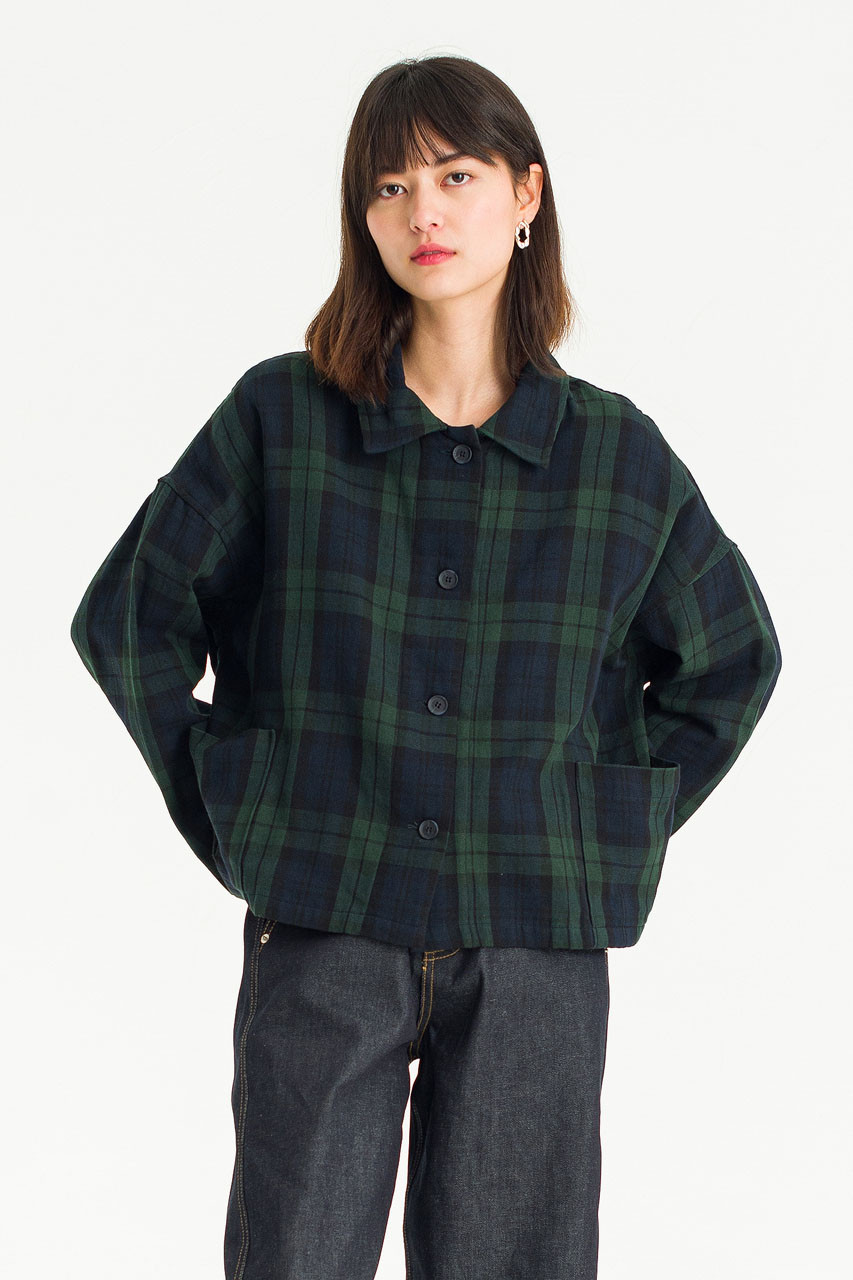 Check Field Jacket, Green