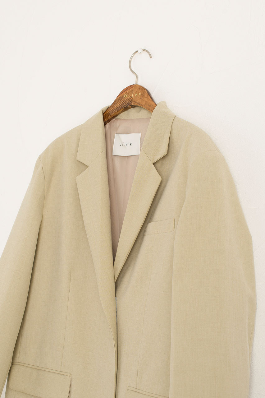 Foix Open Jacket, Beige