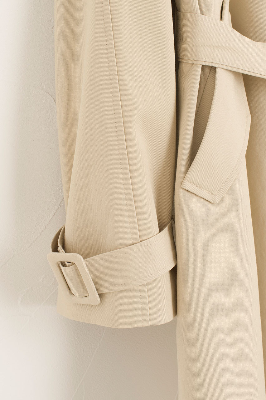 Audrey Belted Trench, Beige
