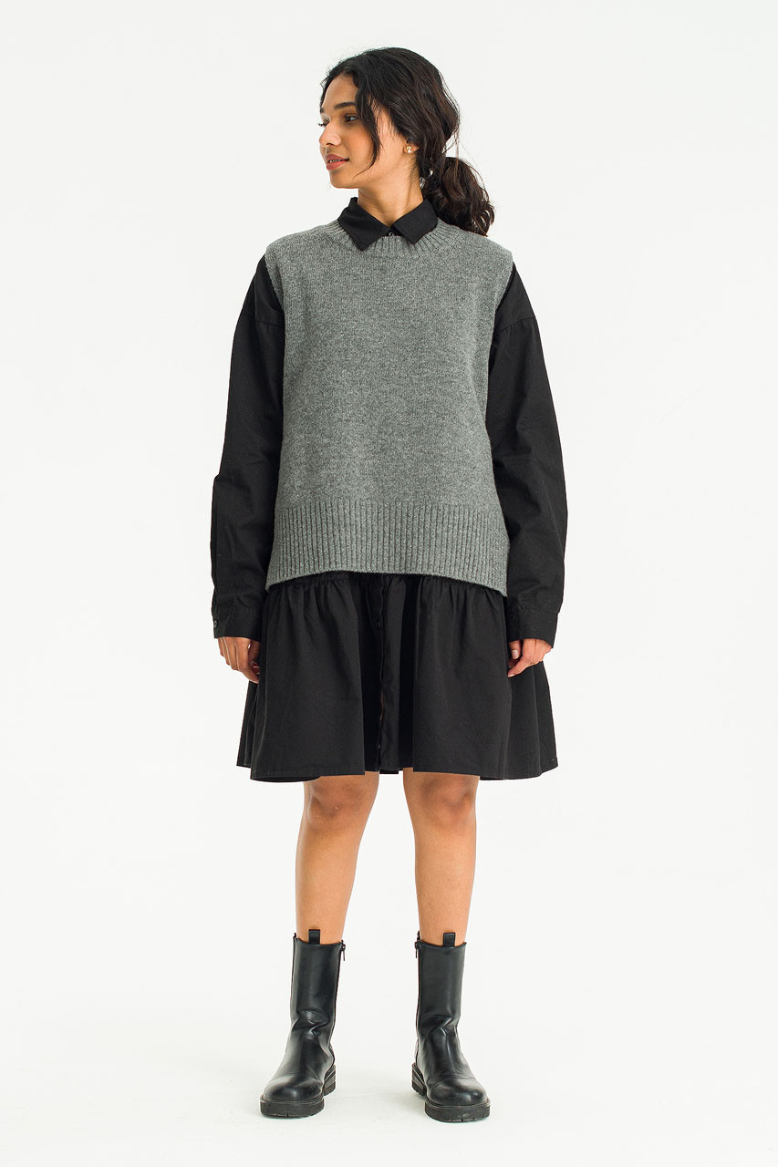 Leon Tiered Dress, Black