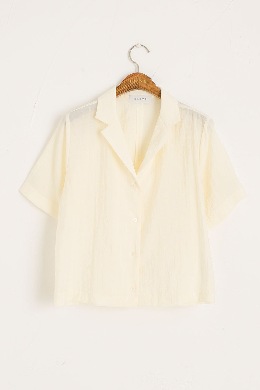 Lightweight Resort Shirt, Cream