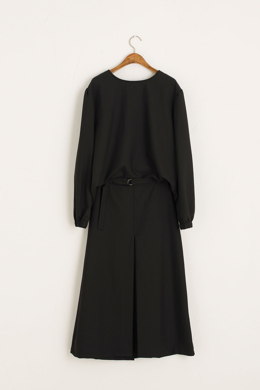 Cecile Blouse & Skirt Set, Black