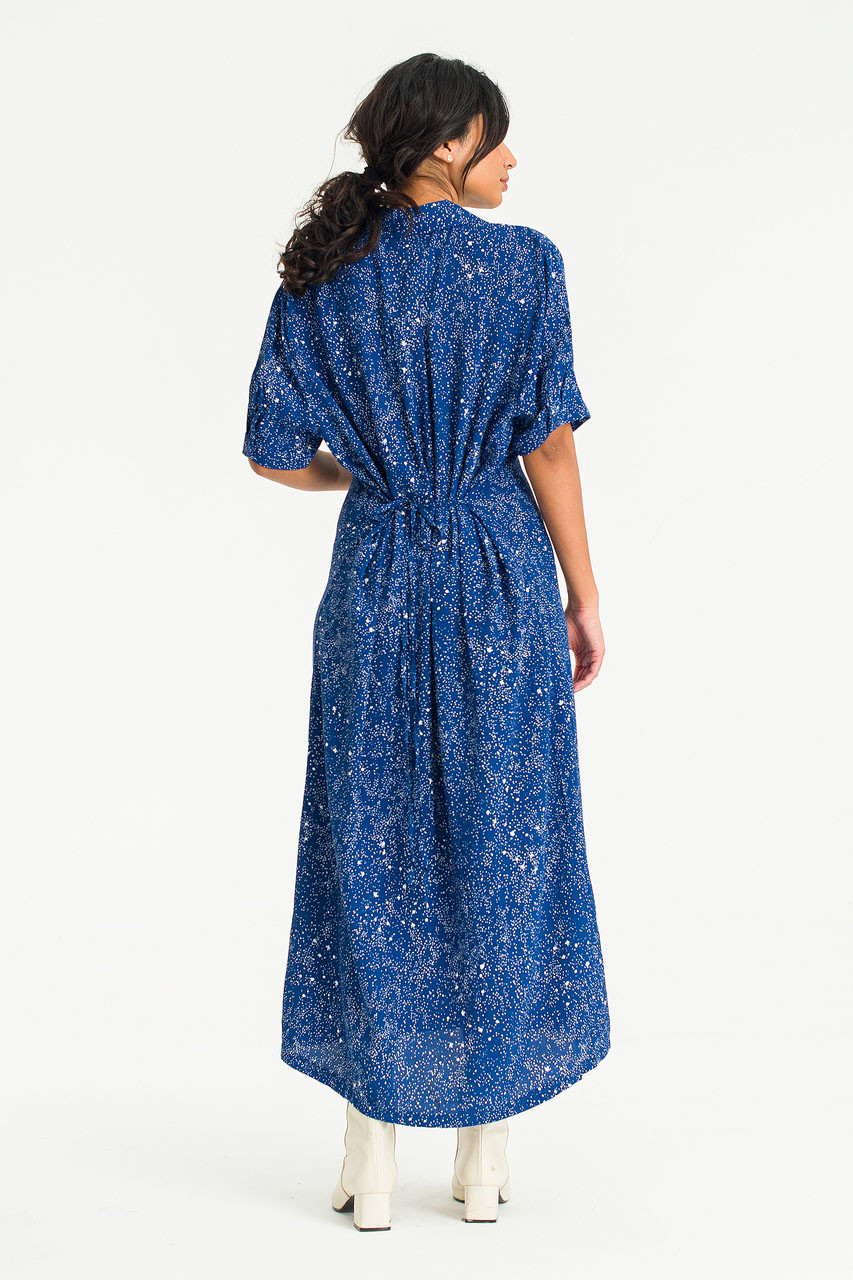 Dotty Maxi Dress, Blue