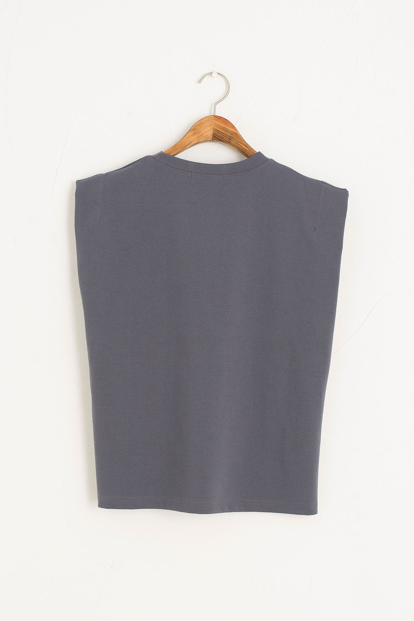 Soya Tank Top, Charcoal