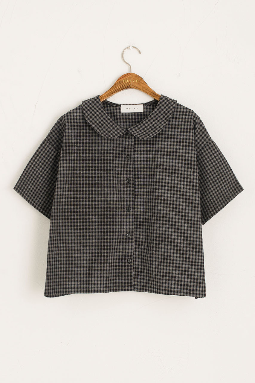 豊富な通販ottolinger gingham check blouse トップス