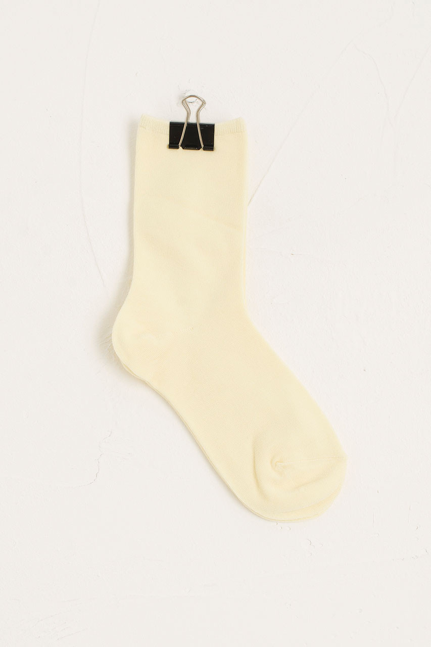 Tomo Simple Socks, Light Yellow