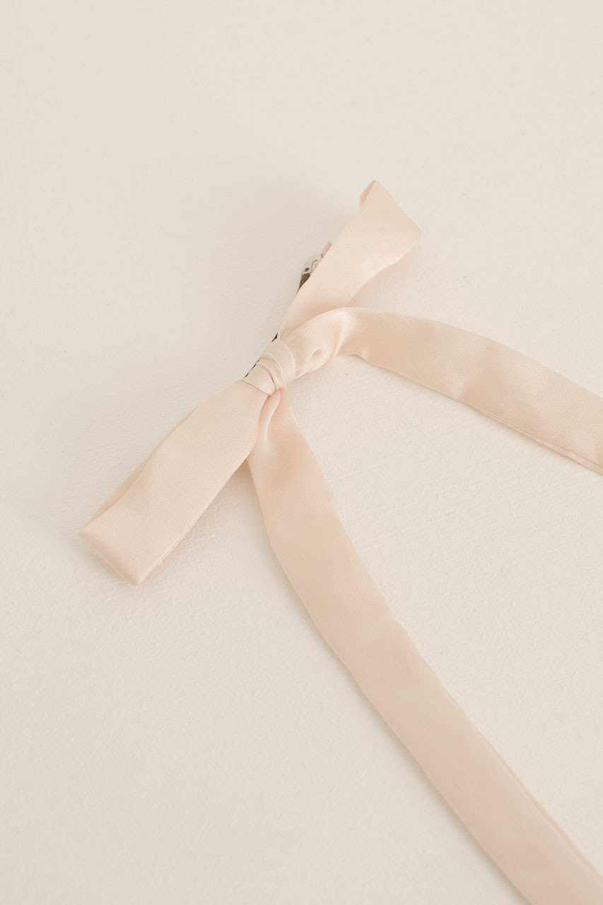 Faye Ribbon Dress, Ivory