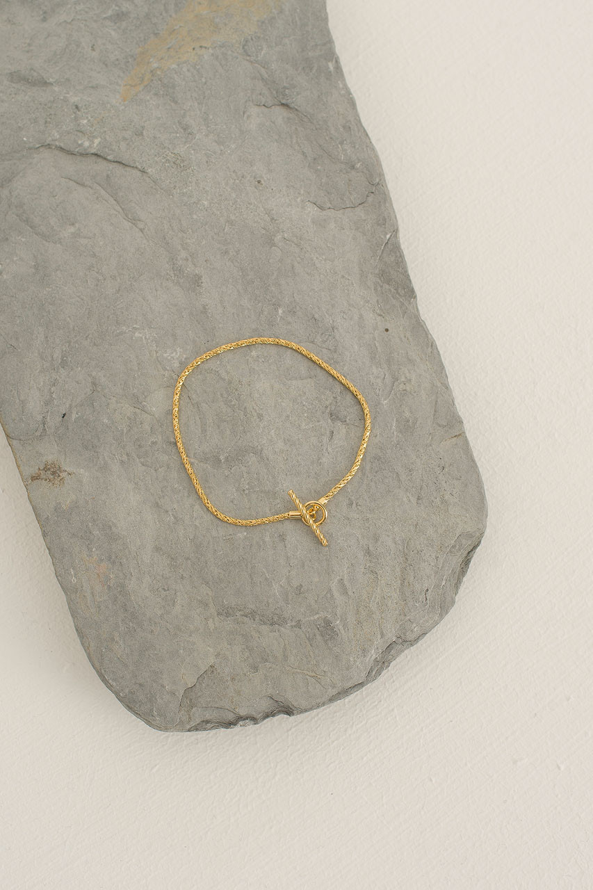 Muse Simple Bracelet, 14K Gold Plated