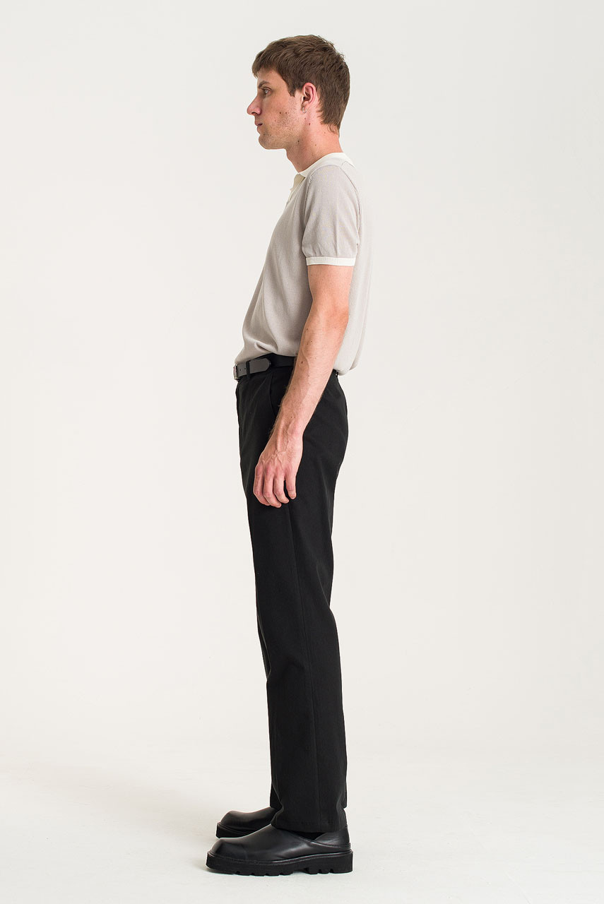 Menswear | Wide Cotton Pants, Black