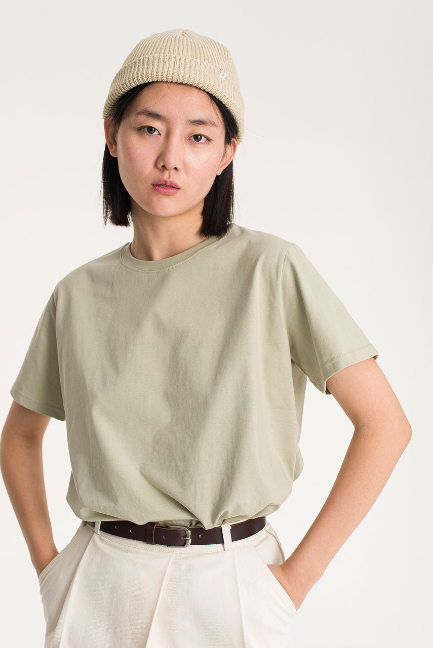 Hana Boy Fit Crew Neck Tee, Sage