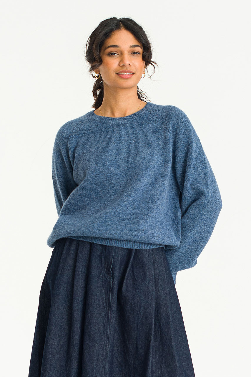 ★AMES-WORLDWIDE★BASIC RAGLAN PULLOVER KNIT BLUE★正規品 MUSINSA公式 | AMES-WORLDWIDE BASIC RAGLAN PULLOVER KNIT BLUE