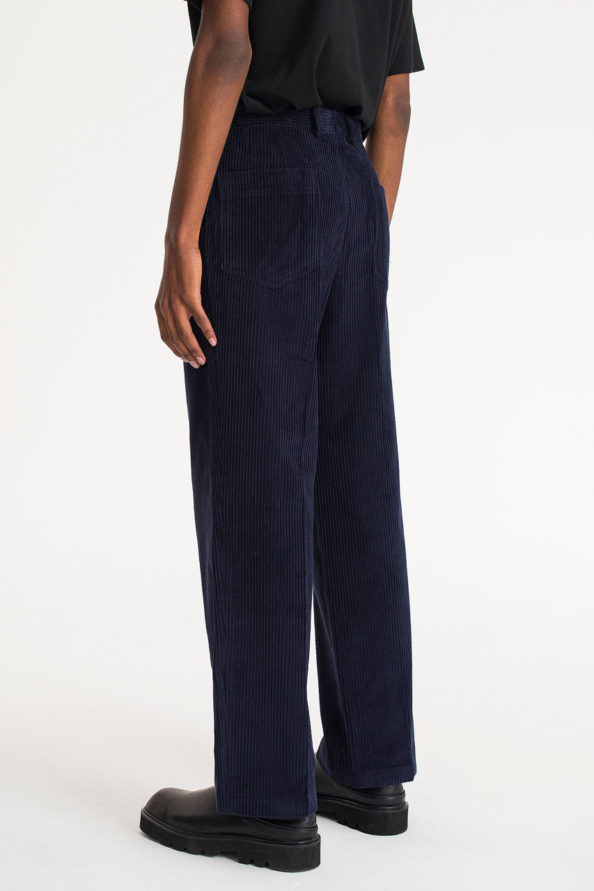 Menswear | Chunky Cord Trousers, Navy