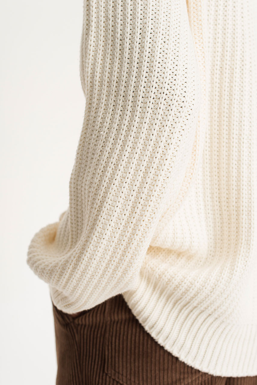 Menswear | Slouchy Fisherman Knit, Ivory