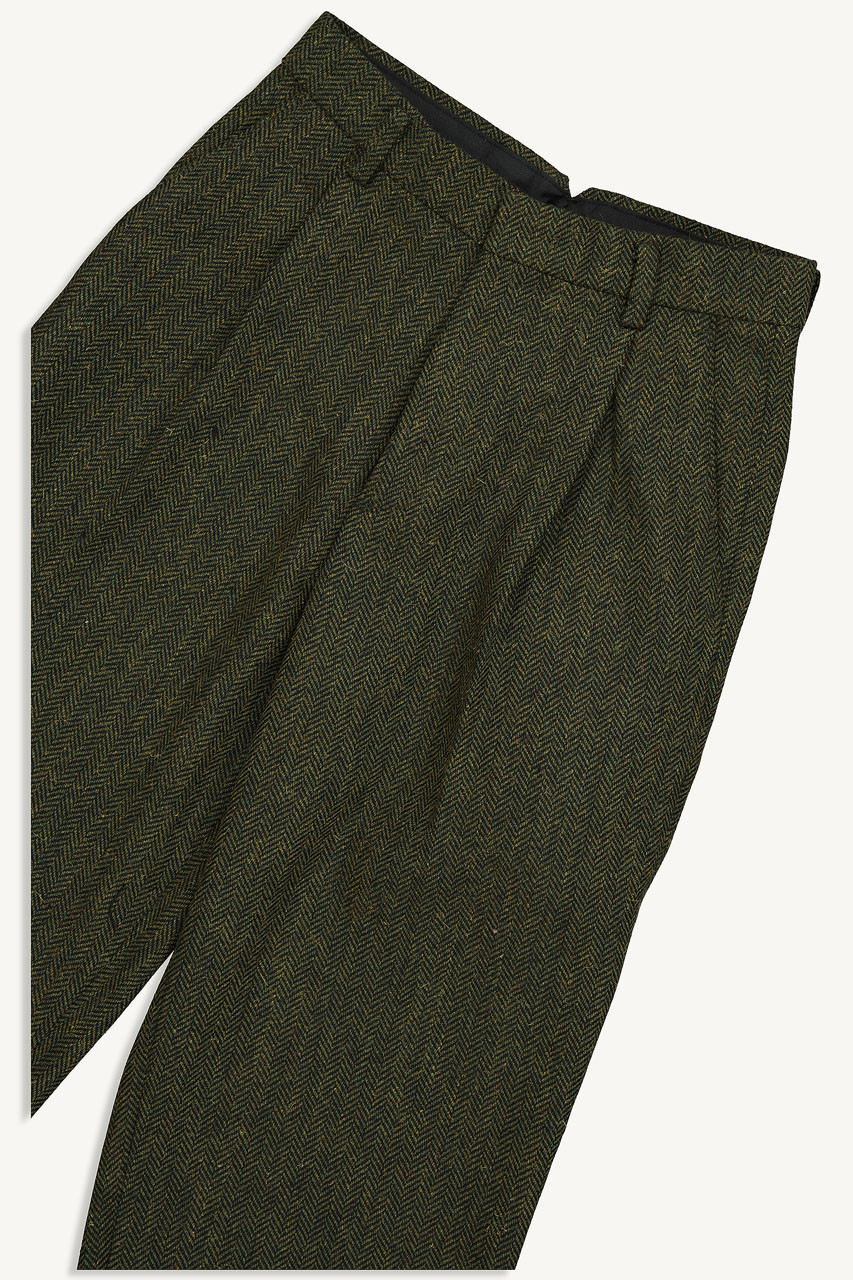 Heiko Wool Trousers, Forest