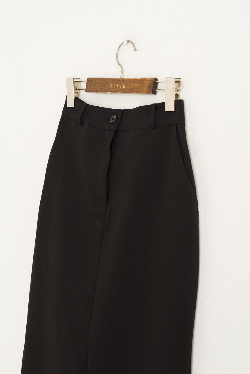 Sana Mid Length Skirt, Black