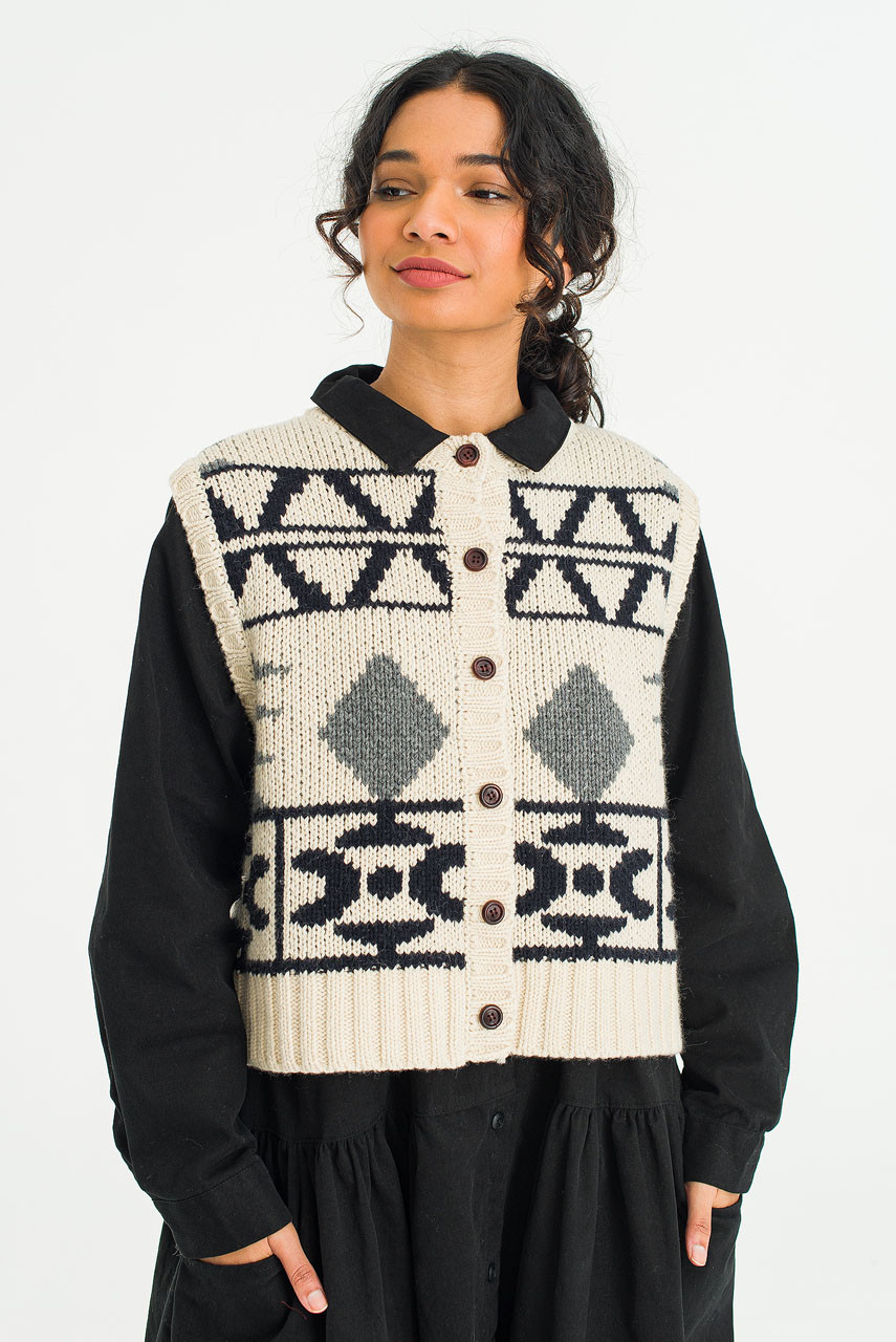 Nordic Open Vest, Cream