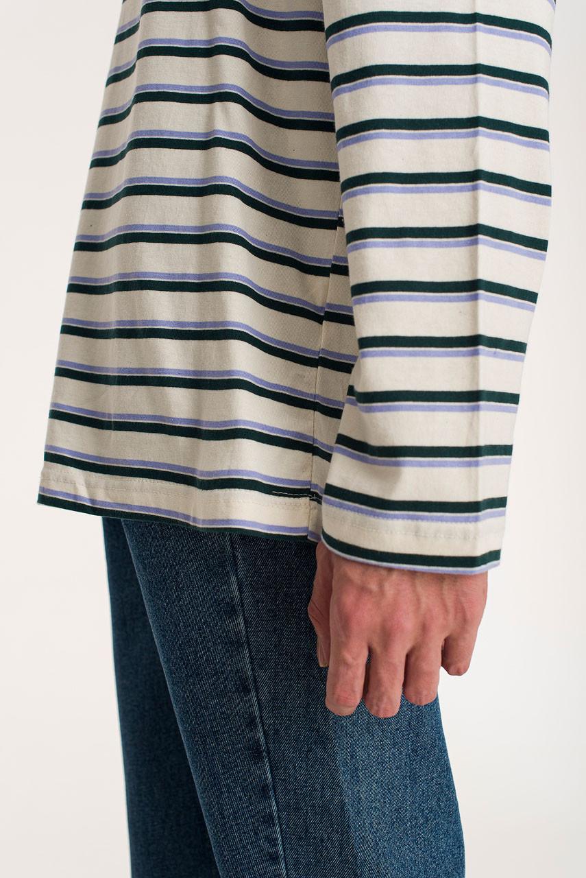 Menswear | Two Stripe Tee, Ivory
