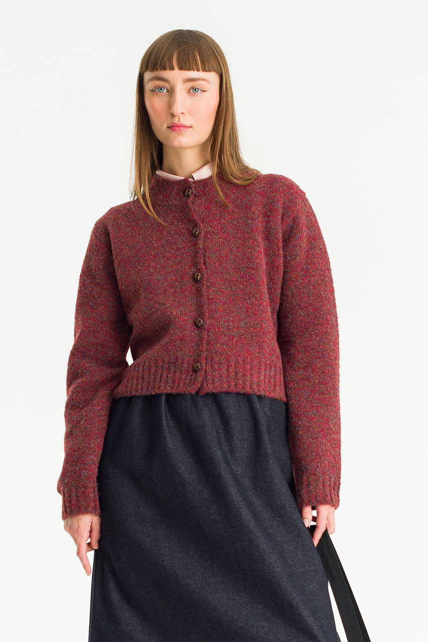 hana hana　1225 Hana Mini Crop Cardigan, Hibiscus