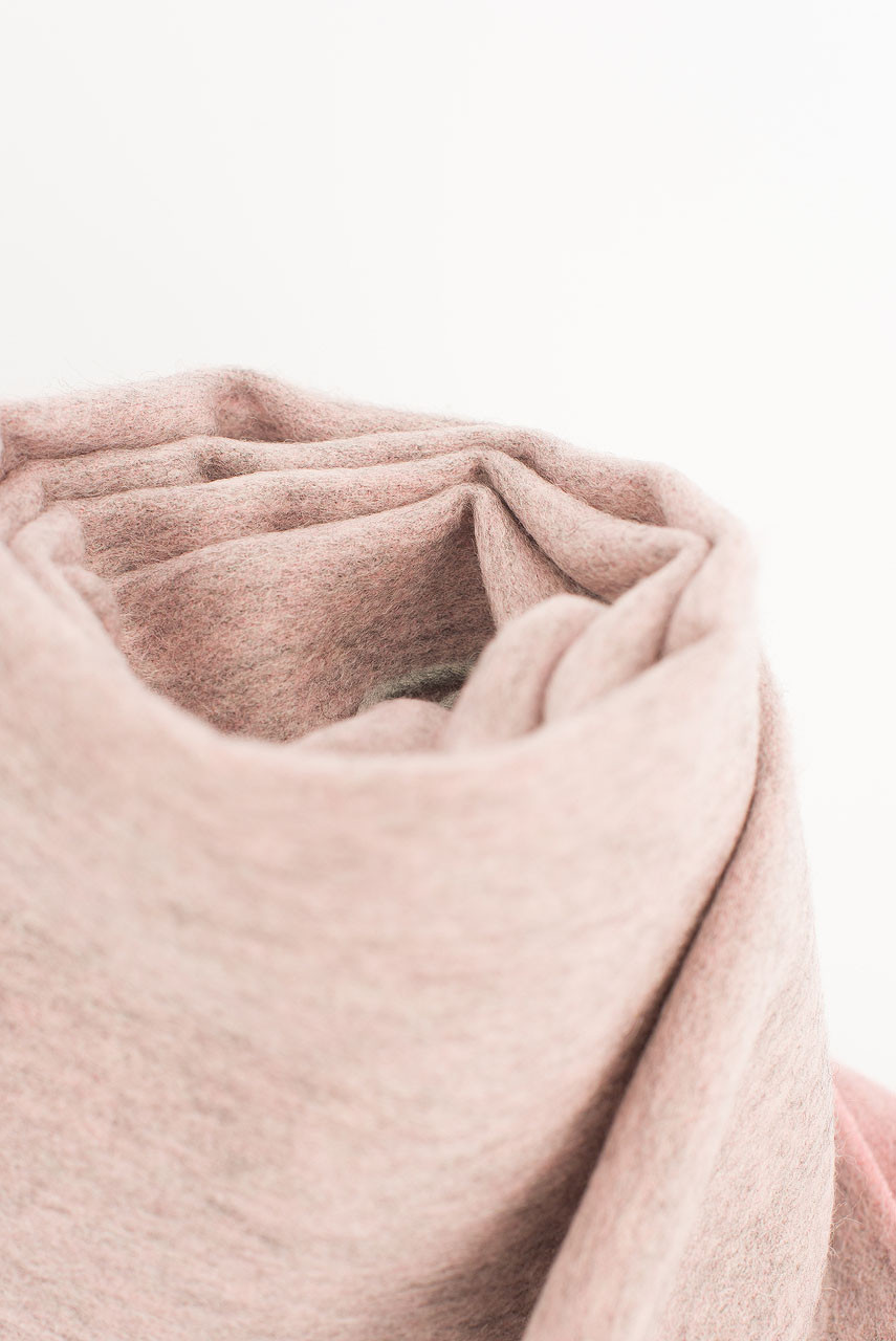 Two Tone Wool Scarf, Pink