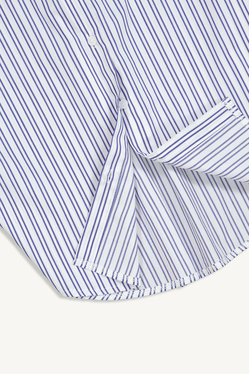 Momo Pin Stripe Shirt, Ivory