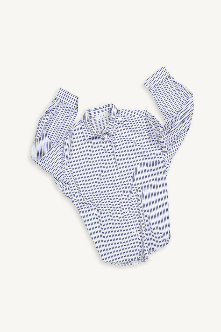 Momo Pin Stripe Shirt, Ivory