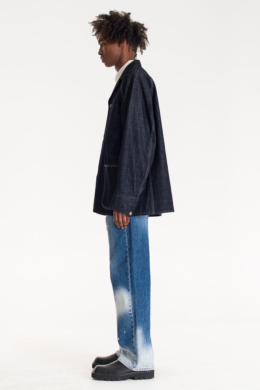 Menswear | Workwear-Style Denim Jacket, Indigo