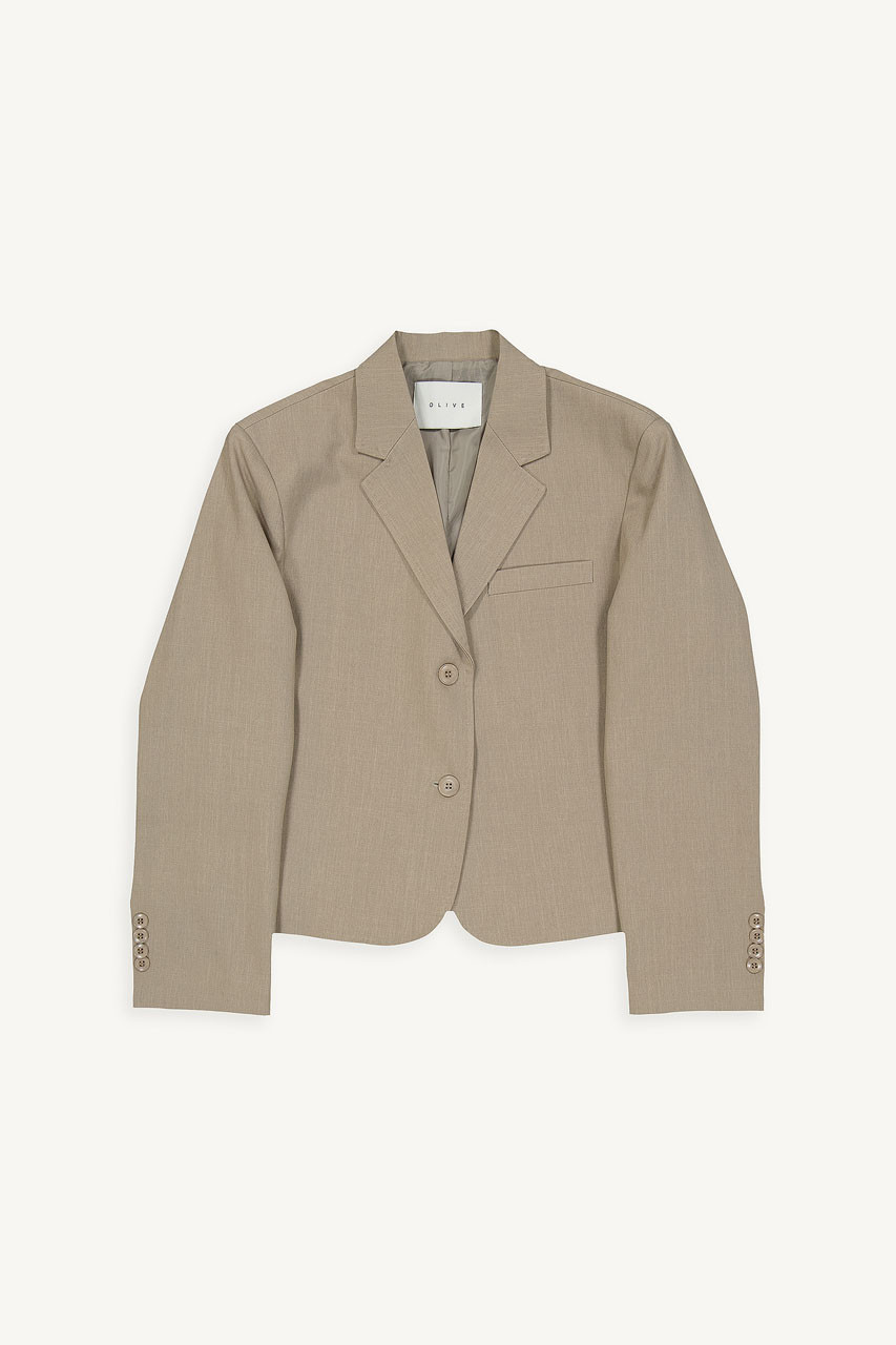 Bono Seamless Short Jacket, Beige