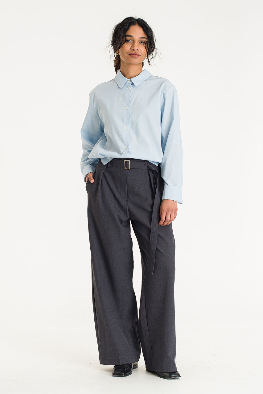 Tomo Belted Slacks, Khaki