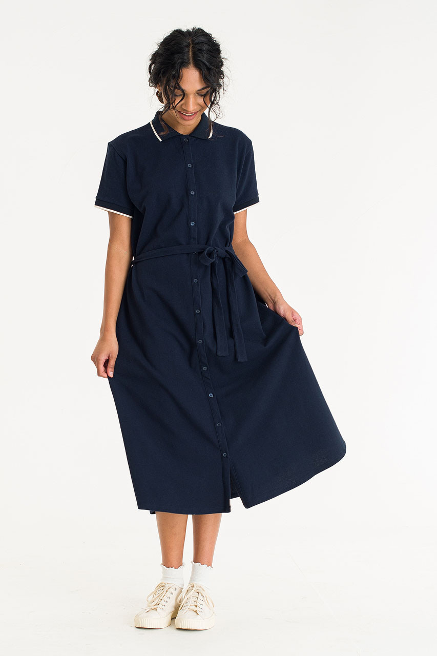 Tatso Polo Dress, Navy