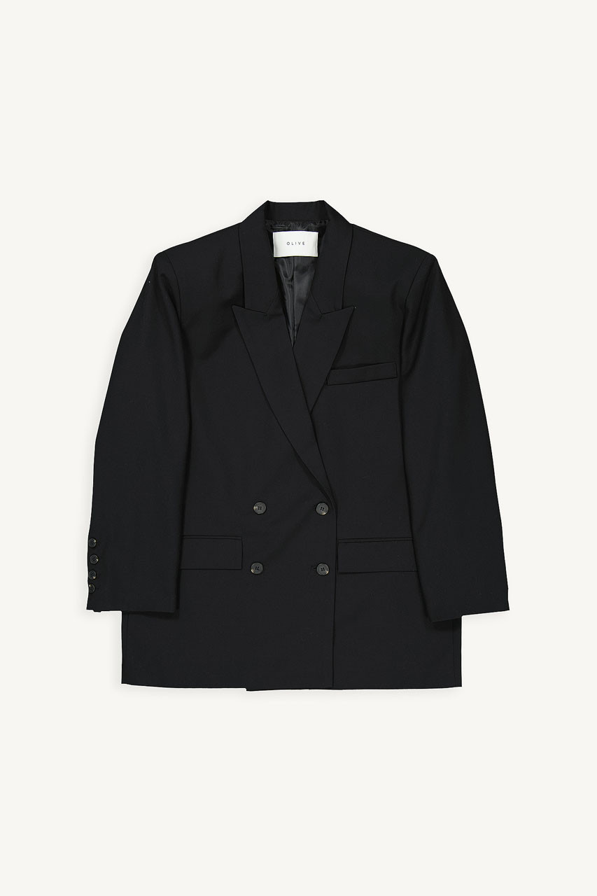 Yuha Oversize Jacket, Black