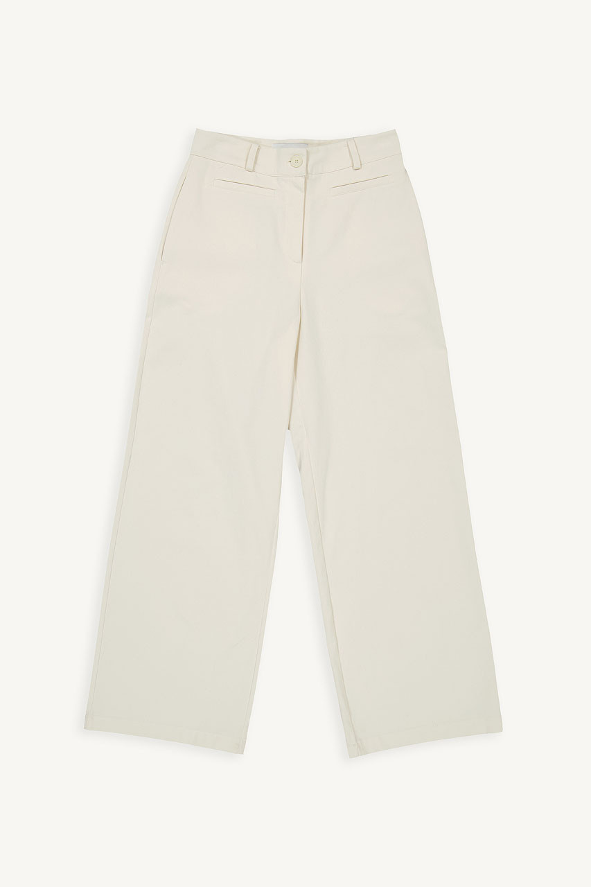 Jina Cotton Pants, Cream
