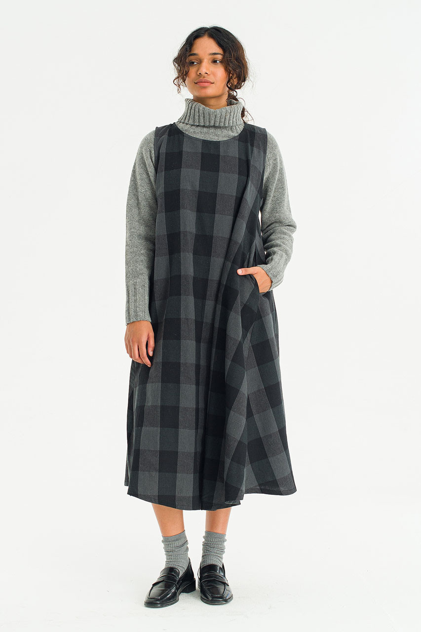 ワンピース yilon ladylike check dress Check Slip Dress, Pink