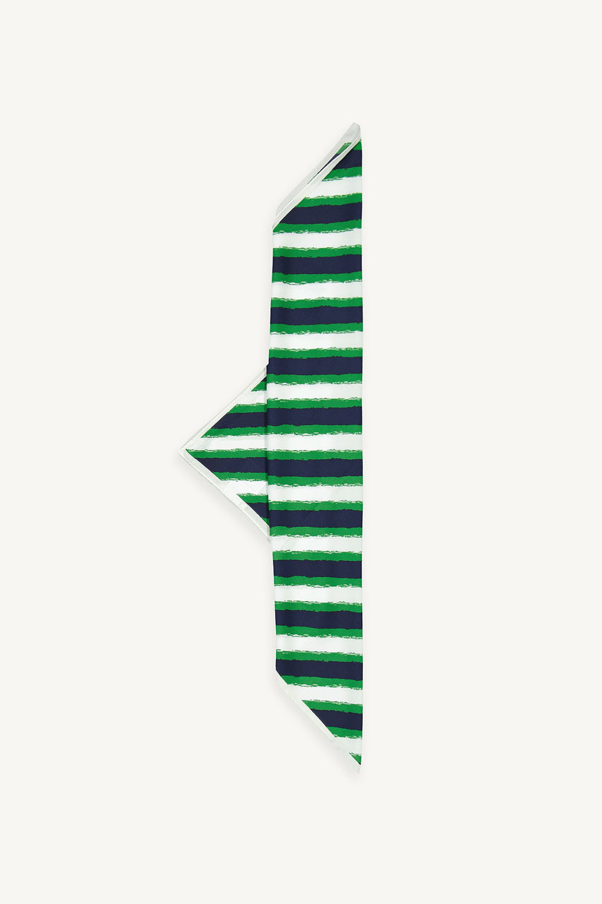 Brush Stroke Scarf, Green