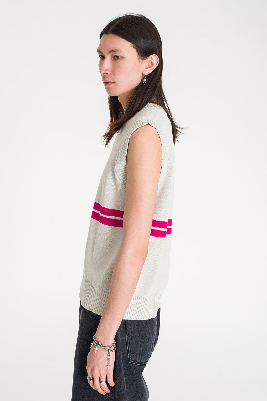 Menswear | Bloc Knit Vest, Grey