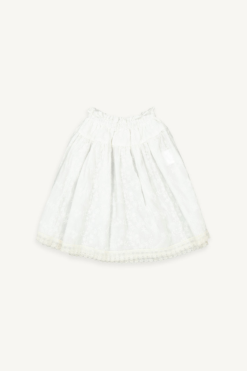 Mini Olive | Moco Lace Skirt, Ivory