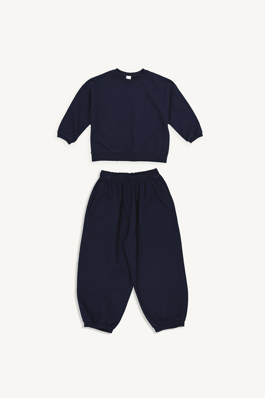 Mini Olive | Jogger Set, Navy