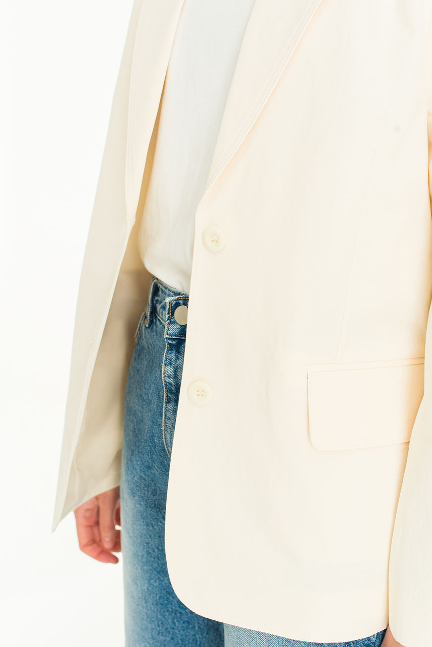 Shoko Simple Jacket, Ivory