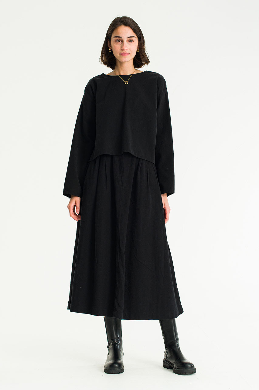 Two Way Ribbon Blouse, Black