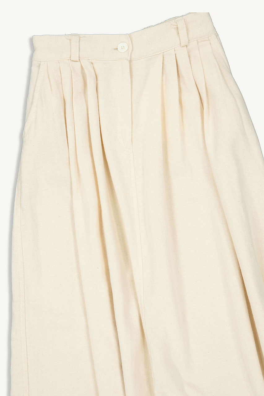 Esta Cotton Skirt, Ivory