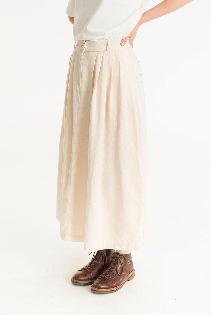 Esta Cotton Skirt, Ivory
