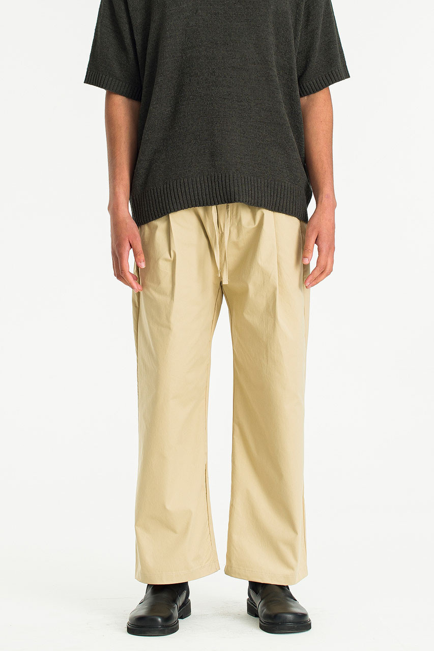 Solid Regular Fit Cargo Pants with Drawstring